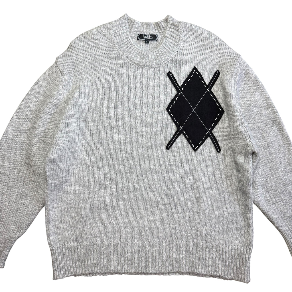 Argyle Fuzzy Sweater. S/M - L/XL