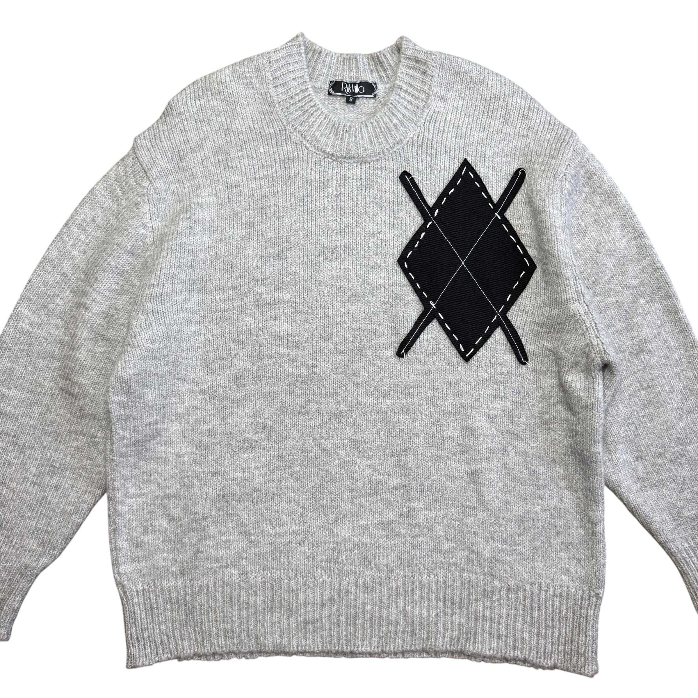 Argyle Fuzzy Sweater. S/M - L/XL