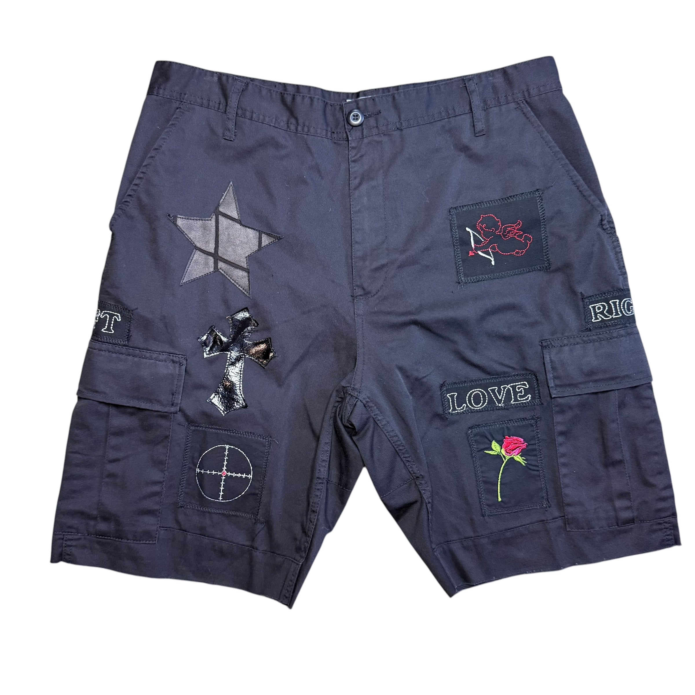 Patch'D Cargo Shorts. 35