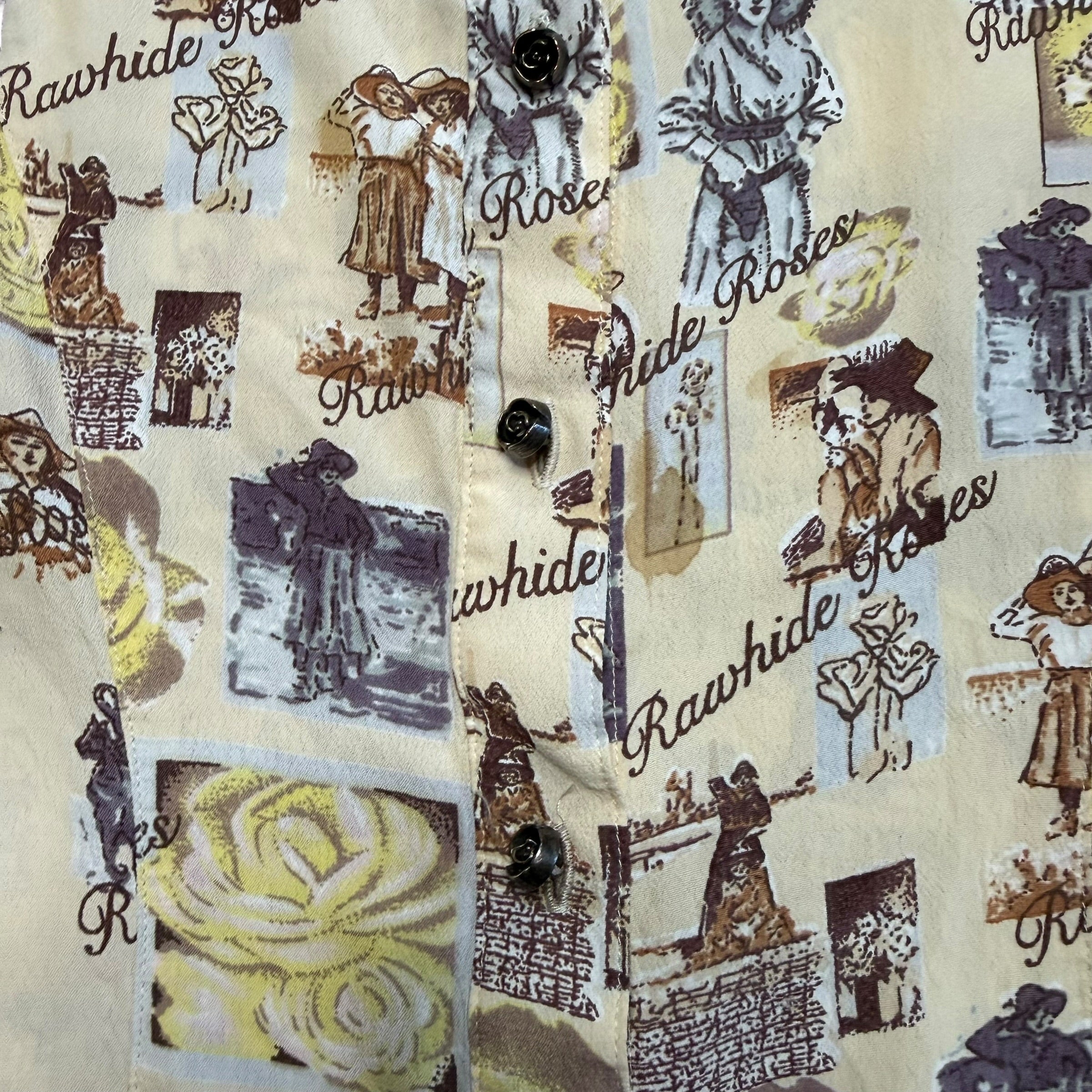 Aurora "Rawhide Roses" Shirt. S