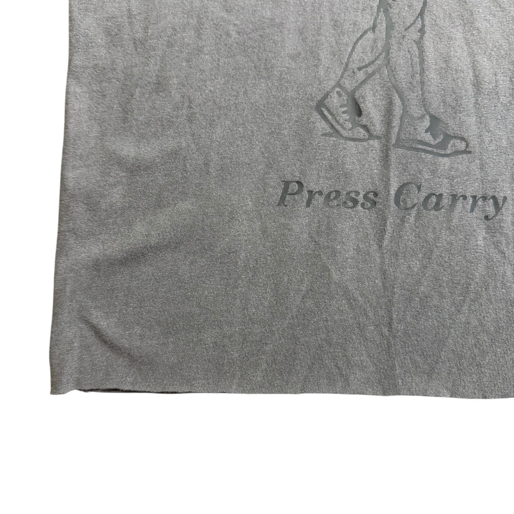 "Press Carry" Crop T-Shirt. XL