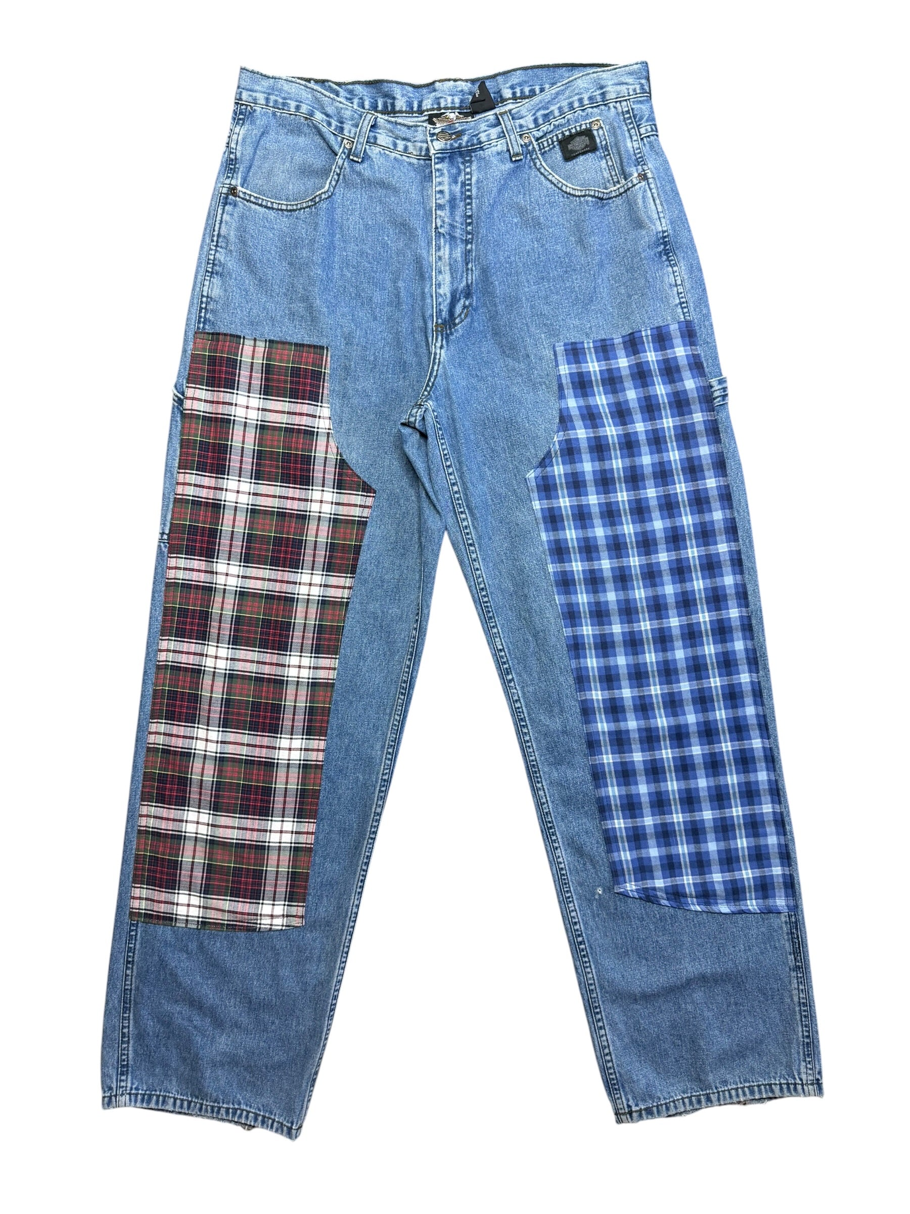 Harley Davidson Plaid Jean. 36