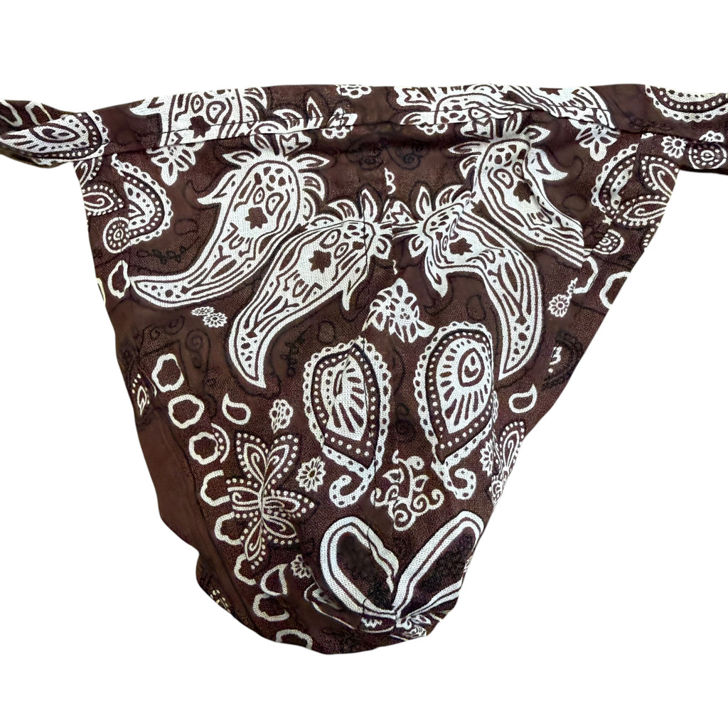 Chocolate Hanky Bandana Thong. O/S