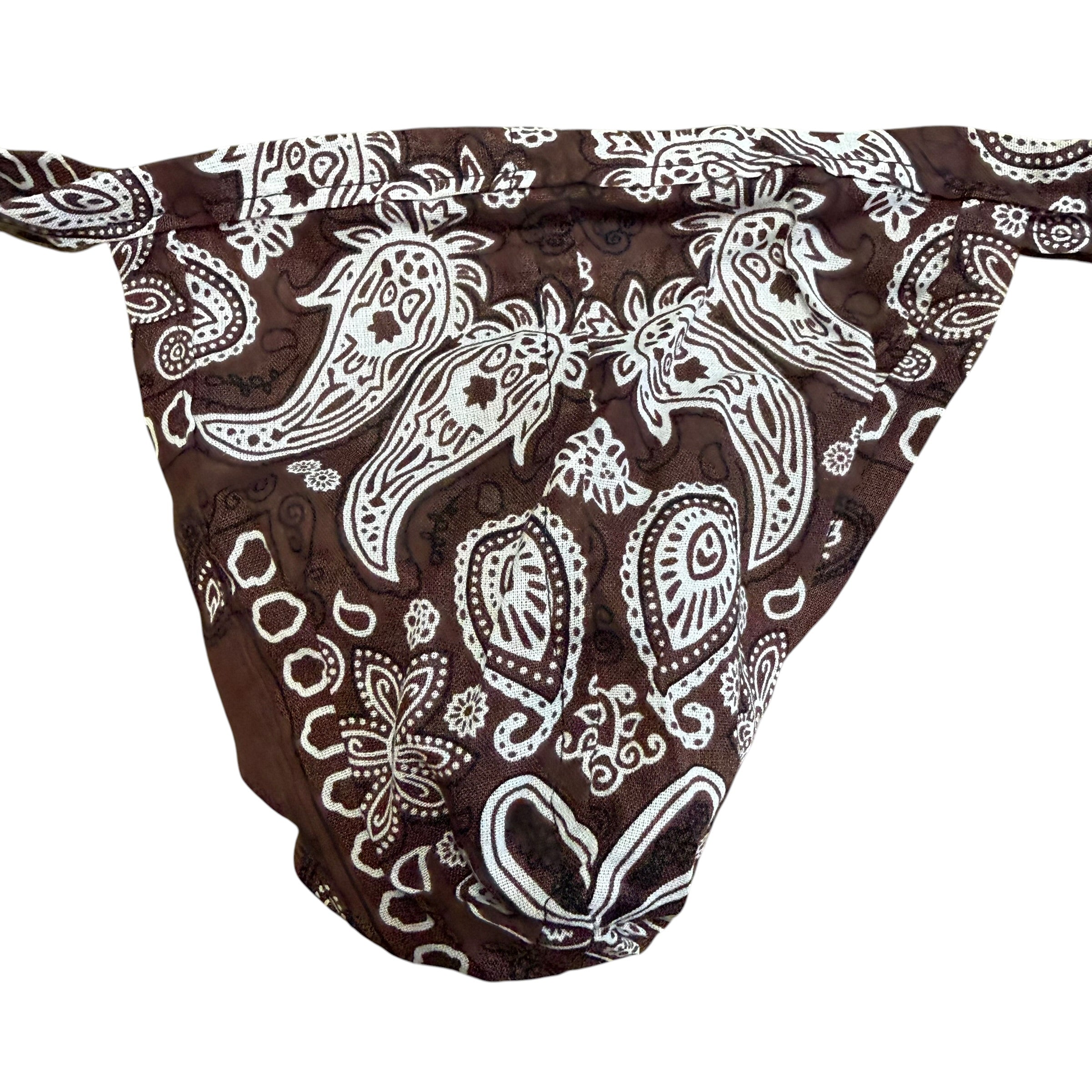 Chocolate Hanky Bandana Thong. O/S