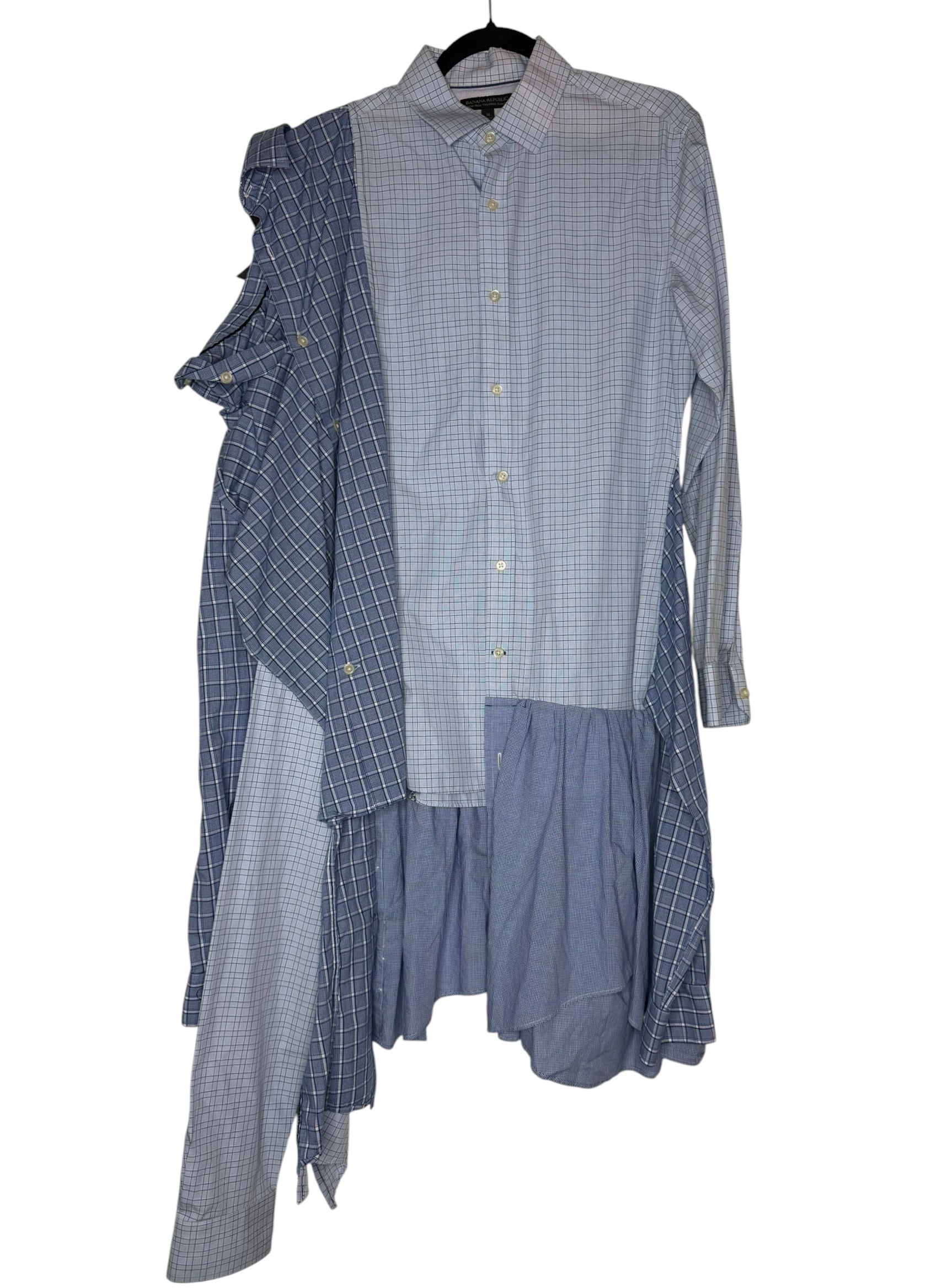 Blue Double Shirt Tunic. M